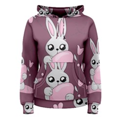 Easter Bunny  Women s Pullover Hoodie by Valentinaart