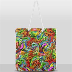 P 867 Full Print Rope Handle Tote (large)