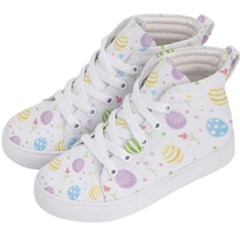 Easter Pattern Kid s Hi-top Skate Sneakers by Valentinaart