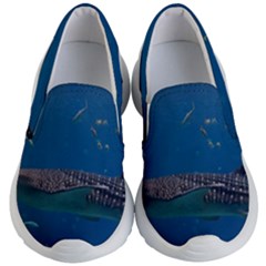 Whale Shark 1 Kid s Lightweight Slip Ons by trendistuff