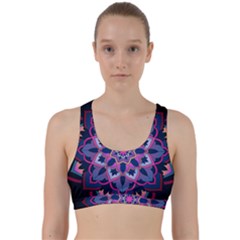 Mandala Circular Pattern Back Weave Sports Bra by Nexatart