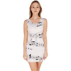 Abuse Background Monochrome My Bits Bodycon Dress
