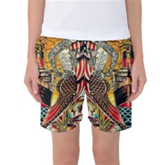 Hail Fine Art Print Women s Basketball Shorts by Sapixe