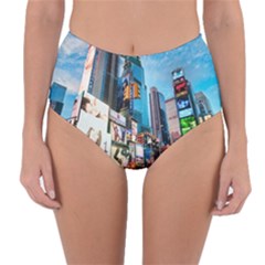 New York City Reversible High-waist Bikini Bottoms