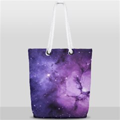 Purple Space Full Print Rope Handle Tote (small) by Sapixe
