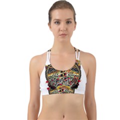Tattoo Art Print Traditional Artwork Lighthouse Wave Back Web Sports Bra by Sapixe