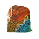 The Beautiful Of Art Indonesian Batik Pattern Drawstring Pouches (Extra Large) View2