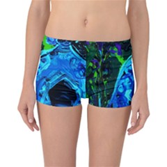 Dscf1604 - Lady In Blue Kimono Reversible Boyleg Bikini Bottoms by bestdesignintheworld