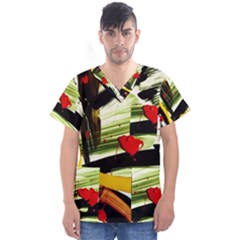Grave Yard 5 Men s V-neck Scrub Top