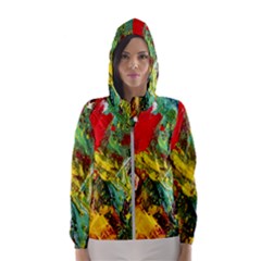 Yellow Chick 7 Hooded Wind Breaker (women)