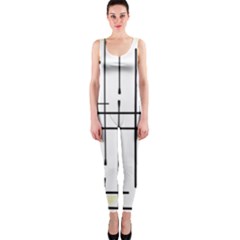 White Limits By Jandi One Piece Catsuit by Art2City