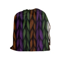 Background Weave Plait Purple Drawstring Pouches (extra Large) by Sapixe