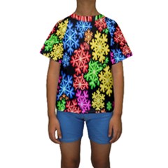 Wallpaper Background Abstract Kids  Short Sleeve Swimwear