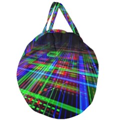 Electronics Board Computer Trace Giant Round Zipper Tote by Sapixe