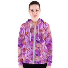 Flowers Blossom Bloom Nature Color Women s Zipper Hoodie