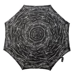 Dark Skin Texture Pattern Hook Handle Umbrellas (small) by dflcprints