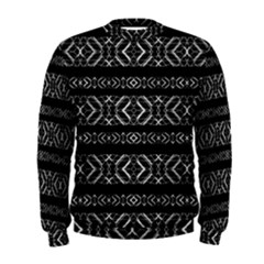 Futuristic Geometric Stripes Pattern Men s Sweatshirt by dflcprints