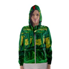 When The Egg Matters Most Hooded Windbreaker (women)