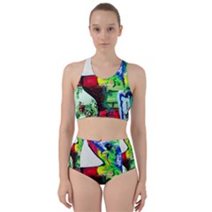 Lilack, Lamp And Curtain Window 3 Racer Back Bikini Set