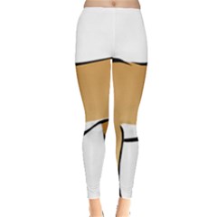 Dog Brown Pet Animal Tail Eskimo Leggings  by Nexatart