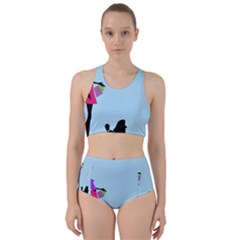 Woman Girl Lady Female Young Racer Back Bikini Set by Nexatart