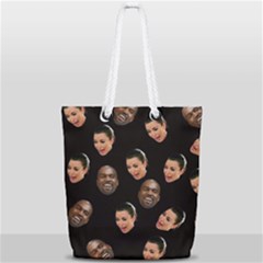 Crying Kim Kardashian Full Print Rope Handle Tote (small) by Valentinaart
