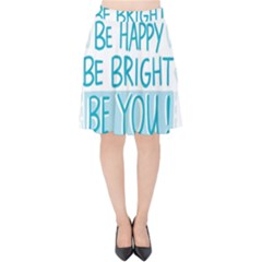 Motivation Positive Inspirational Velvet High Waist Skirt by Sapixe