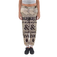 Motivational Calligraphy Grunge Women s Jogger Sweatpants