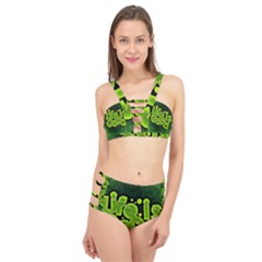 Motivation Live Courage Enjoy Life Cage Up Bikini Set by Sapixe
