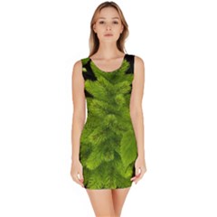 Decoration Green Black Background Bodycon Dress