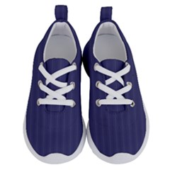 Subtle Textures Usa Flag Blue Mattress Ticking Pattern Running Shoes by PodArtist