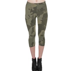 Country Boy Fishing Camouflage Pattern Capri Leggings  by Bigfootshirtshop