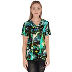 Brain Reflections 1 Scrub Top by bestdesignintheworld
