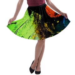 I Wonder 2 A-line Skater Skirt