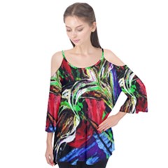Lillies In The Terracotta Vase 3 Flutter Tees