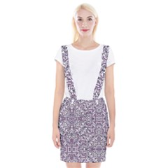 Colorful Intricate Tribal Pattern Braces Suspender Skirt by dflcprints