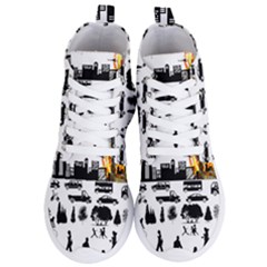 Good Morning, City Women s Lightweight High Top Sneakers by FunnyCow
