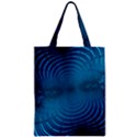 Blue Background Brush Particles Wave Zipper Classic Tote Bag View1