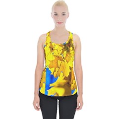 Yellow Maple Leaves Piece Up Tank Top by FunnyCow