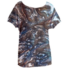 Melted Metal                                 Women s Oversized Tee by LalyLauraFLM
