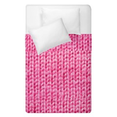 Knitted Wool Bright Pink Duvet Cover Double Side (single Size)