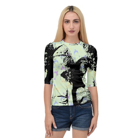 Mint Wall Quarter Sleeve Raglan Tee by snowwhitegirl