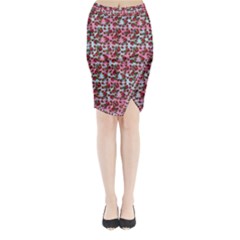Lazy Cat Ombre Pattern Midi Wrap Pencil Skirt by snowwhitegirl