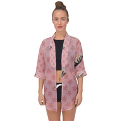 Vintage Lady Open Front Chiffon Kimono