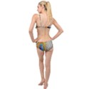 Peacock Feather Feather Bird Layered Top Bikini Set View2