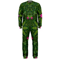 The Most Sacred Lotus Pond  With Bloom    Mandala Onepiece Jumpsuit (men)  by pepitasart