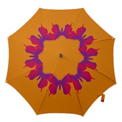 Butterfly Wings Insect Nature Hook Handle Umbrellas (large) by Nexatart
