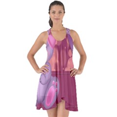Illustration Love Celebration Show Some Back Chiffon Dress by Nexatart