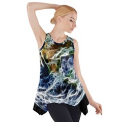 Spherical Science Fractal Planet Side Drop Tank Tunic by Nexatart