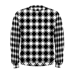 Square Diagonal Pattern Seamless Men s Sweatshirt by Nexatart